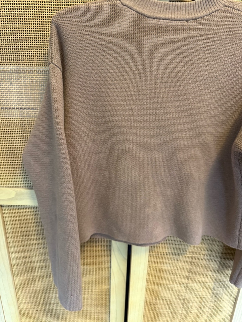 Sezane Valerio Wool Cotton Blend Cardigan in Camel Size Medium EUC - Picture 13 of 16